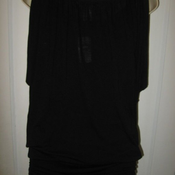DVF Diane Von Furstenberg AZAHAR Black Jersey Tunic Mini Dress Top - Picture 8 of 10